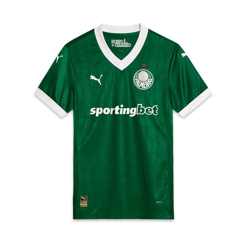 PUMA Camisa I Palmeiras Masculina Jogador Verde 782425-01