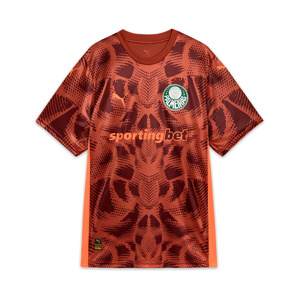 PUMA Camisa Palmeiras Goleiro II 25/26 Jogador Masculina Vermelha 782466-01