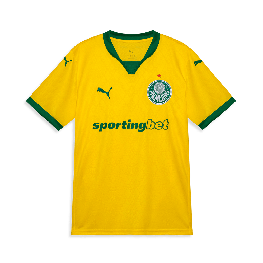 Camisa Palmeiras PUMA III 25/26 Torcedor Masculina Amarelo
