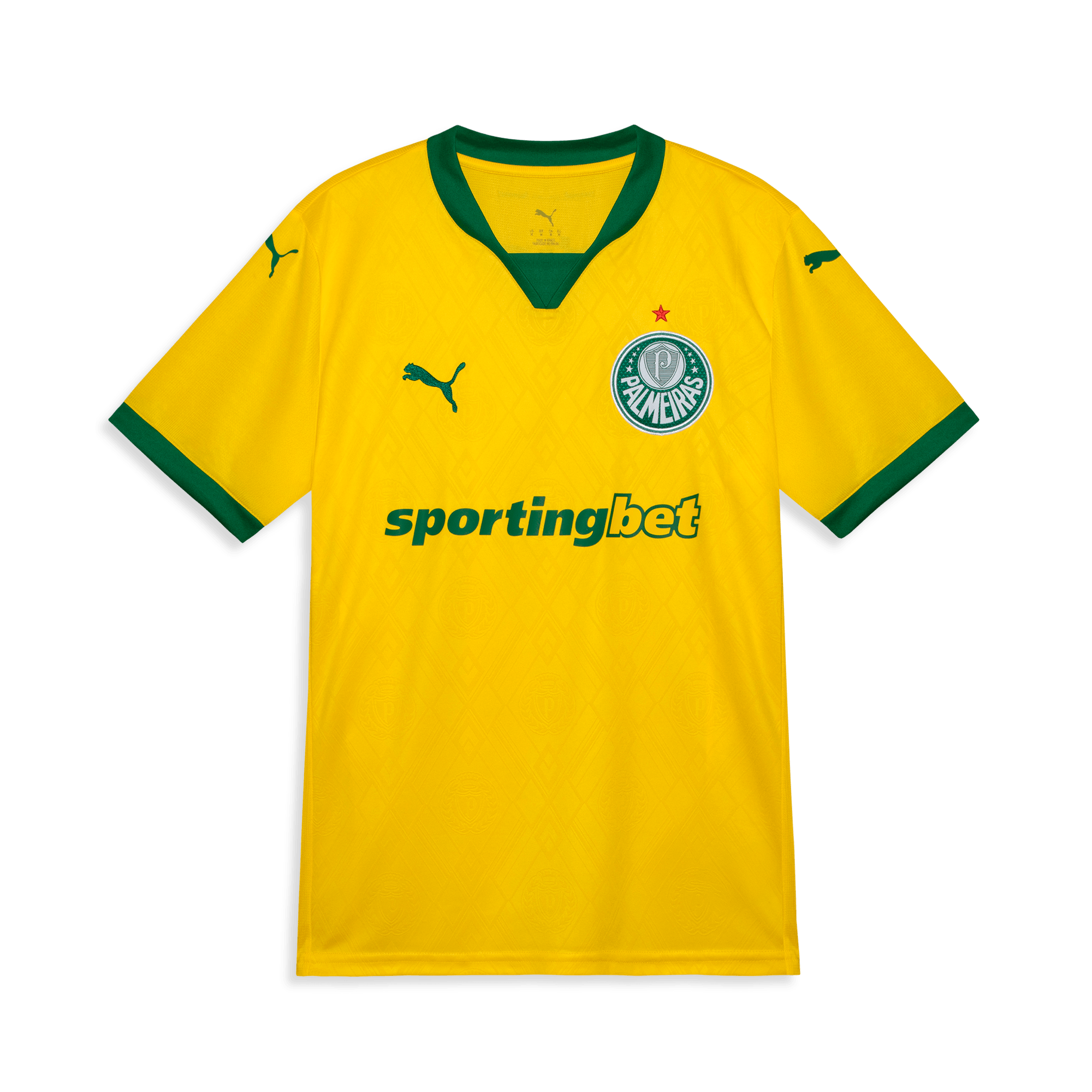 Camisa Palmeiras PUMA III 25/26 Torcedor Masculina Amarelo